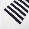 Color blocking striped sleeveless knitted lapel dress for women