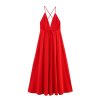 Street fashion versatile simple backless dress for women